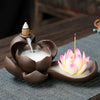 Quiet Purple Sand Backflow Incense Burner Zen Bergamot Sandalwood Burner Household Indoor Aromatherapy Burner Large Incense Road Creative Ornament - Toy Collection