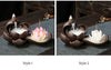 Quiet Purple Sand Backflow Incense Burner Zen Bergamot Sandalwood Burner Household Indoor Aromatherapy Burner Large Incense Road Creative Ornament - Toy Collection