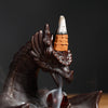 Ceramic smoke backflow aromatherapy burner ornamental incense road, Nordic style pterosaur play beads return incense burner crafts - Toy Collection