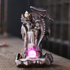 Ceramic smoke backflow agarwood stove, Nordic pterosaur LED light backflow stove ornament handicraft gifts - Toy Collection