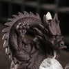 Purple sand backflow aromatherapy burner home jewelry ornament, creative Chinese dragon LED light backflow incense burner original - Toy Collection