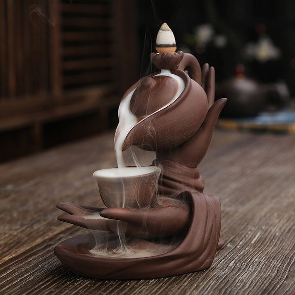 New Bergamot Suspended Pot High Punch Reflux Incense Burner, Creative Teapot Reflux Sandalwood Burner Home Ornament - Toy Collection