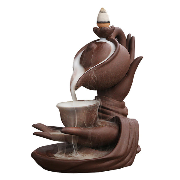 New Bergamot Suspended Pot High Punch Reflux Incense Burner, Creative Teapot Reflux Sandalwood Burner Home Ornament - Toy Collection