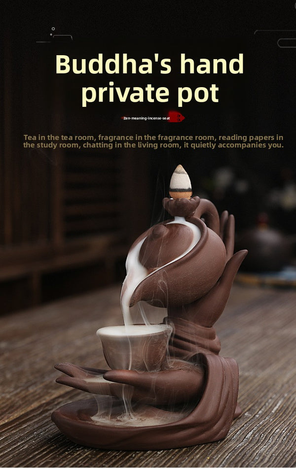 New Bergamot Suspended Pot High Punch Reflux Incense Burner, Creative Teapot Reflux Sandalwood Burner Home Ornament - Toy Collection