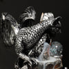 Resin backflow incense burner European style pterosaur LED light backflow smoke aromatherapy burner process ornament - Toy Collection