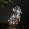 Resin backflow incense burner European style pterosaur LED light backflow smoke aromatherapy burner process ornament - Toy Collection