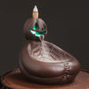 Purple sand, mummy backflow aromatherapy burner, home furnishings, creative skull LED light, backflow incense burner gifts - Toy Collection
