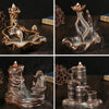Ceramic backflow incense burner, incense burner, bergamot craft ceramic decoration, a variety of spot originals - Toy Collection
