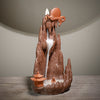 New purple sand agarwood backflow incense burner creative large mountain and flowing water backflow incense burner zen ornament - Toy Collection