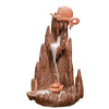 New purple sand agarwood backflow incense burner creative large mountain and flowing water backflow incense burner zen ornament - Toy Collection
