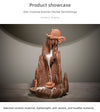 New purple sand agarwood backflow incense burner creative large mountain and flowing water backflow incense burner zen ornament - Toy Collection