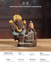 Purple sand backflow incense burner, creative South East Asia style Baoxiang Mountain hookah backflow aromatherapy burner home decoration - Toy Collection