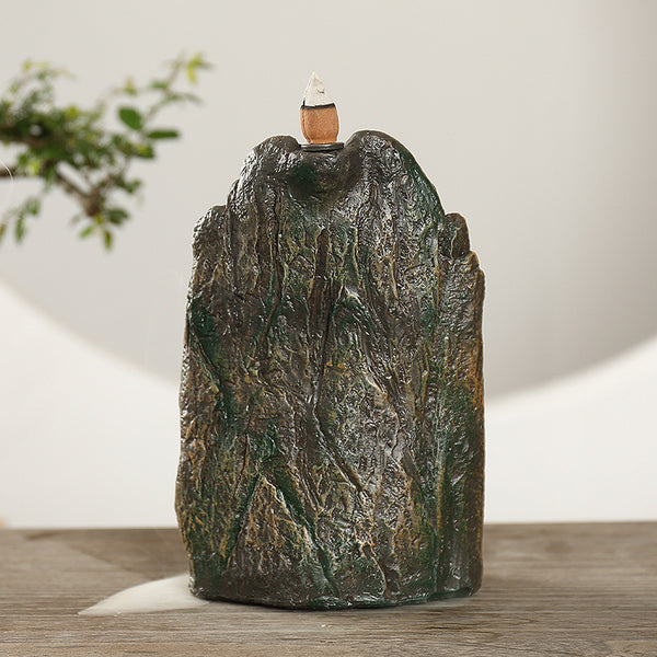 Landscape Waterfall Craft Gifts Backflow Aromatherapy Stove, Creative Resin Backflow Sandalwood Aromatherapy Stove Ornament - Toy Collection