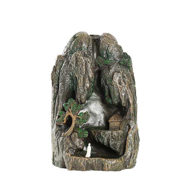 Landscape Waterfall Craft Gifts Backflow Aromatherapy Stove, Creative Resin Backflow Sandalwood Aromatherapy Stove Ornament - Toy Collection