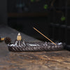 Ceramic backflow aromatherapy burner, creative alpine and waterfall backflow incense burner three-purpose incense burner home ornament - Toy Collection