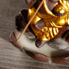 New purple sand reflux incense burner, creative South East Asia style treasure elephant lotus smoke reflux aromatherapy burner home ornament - Toy Collection