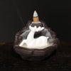 Ceramic Tathagata reflux aromatherapy stove, watch the little novice smoke reflux aromatherapy stove home handicraft ornament - Toy Collection