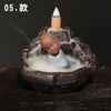 Ceramic Tathagata reflux aromatherapy stove, watch the little novice smoke reflux aromatherapy stove home handicraft ornament - Toy Collection