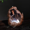 New purple sand backflow incense burner, creative large LED light, purple sand dragon zen home decoration original - Toy Collection