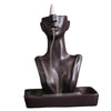 Ceramics, European and American beautiful women statues reflux incense burner, creative beauty, sandalwood smoke reflux incense burner, home decoration - Toy Collection