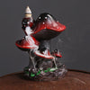 Backflow incense burner, home furnishings, creative mushrooms, European alpine and flowing water backflow incense burner - Toy Collection
