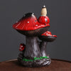 Backflow incense burner, home furnishings, creative mushrooms, European alpine and flowing water backflow incense burner - Toy Collection