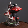 Backflow incense burner, home furnishings, creative mushrooms, European alpine and flowing water backflow incense burner - Toy Collection