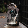 Purple sand pterosaur backflow incense burner, creative ceramic castle pterosaur backflow smoke aromatherapy burner ornament crafts - Toy Collection