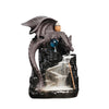Purple sand pterosaur backflow incense burner, creative ceramic castle pterosaur backflow smoke aromatherapy burner ornament crafts - Toy Collection