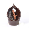 Ceramic smoke backflow aromatherapy burner, creative European pet ornament, giraffe tower incense backflow incense burner jewelry - Toy Collection