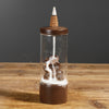 New ceramic glass windshield ornamental reflux incense burner creative lotus pond night sandalwood reflux aromatherapy burner - Toy Collection
