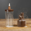 New ceramic glass windshield ornamental reflux incense burner creative lotus pond night sandalwood reflux aromatherapy burner - Toy Collection