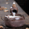 Ceramic backflow smoke ornamental aromatherapy burner, antique creative home jewelry gift return incense burner - Toy Collection
