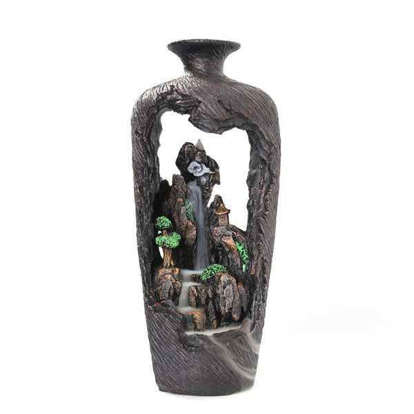 New resin backflow aromatherapy stove, creative alpine and flowing water aromatherapy stove home ornament backflow original fragrance - Toy Collection