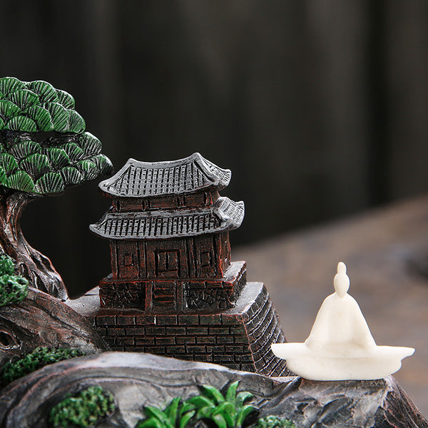 New Resin Agarwood Backflow Incense Burner Home Jewelry Ornament Creative Alpine Water Zen Return Incense Burner Original - Toy Collection