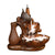 New ceramic backflow sandalwood burner, antique fish leaping lotus rose ornamental smoke backflow aromatherapy burner home ornament - Toy Collection
