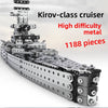 Building block assembly, adult, educational, over ten years old, children, toy tank, three-dimensional high-difficulty 3d metal, model warship