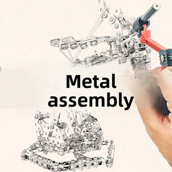 High difficulty, metal model, assembly, adult intelligence, manual assembly, screws, ornament gears, transmissions, mechanical building blocks