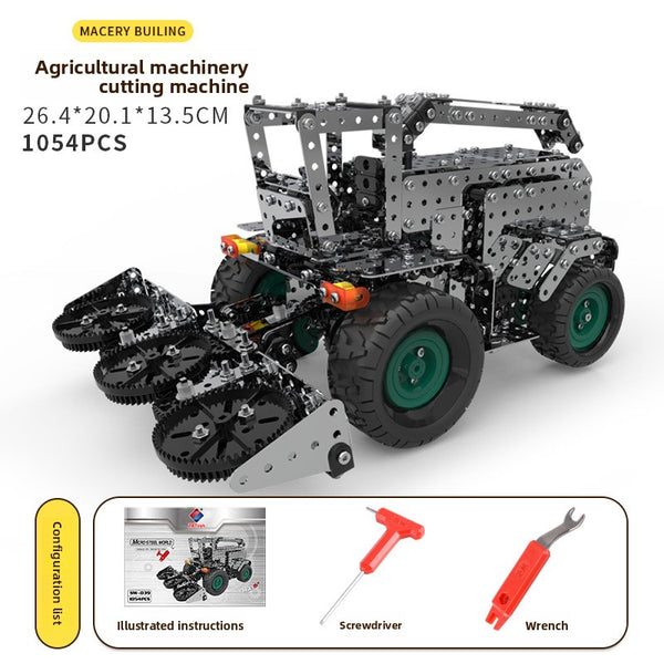 Building block assembly, adult, educational, over ten years old, children, toy tank, three-dimensional high-difficulty 3d metal, model warship