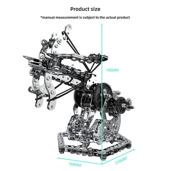 High difficulty, metal model, assembly, adult intelligence, manual assembly, screws, ornament gears, transmissions, mechanical building blocks