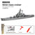 Building block assembly, adult, educational, over ten years old, children, toy tank, three-dimensional high-difficulty 3d metal, model warship
