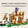 Compatible with Lego, Minecraft series building blocks Iron Puppet Fortress 21250 villages, assembled, educational toys