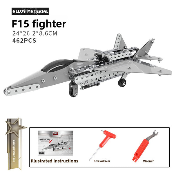 Building block assembly, adult, educational, over ten years old, children, toy tank, three-dimensional high-difficulty 3d metal, model warship