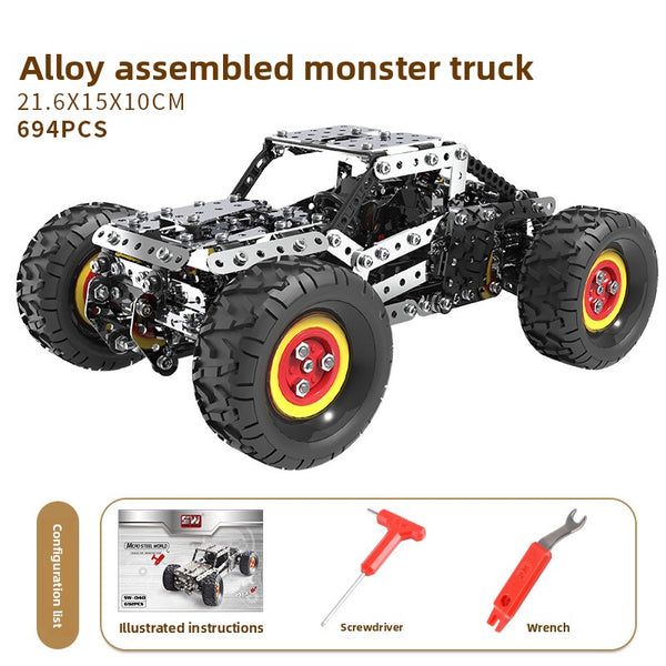 Building block assembly, adult, educational, over ten years old, children, toy tank, three-dimensional high-difficulty 3d metal, model warship