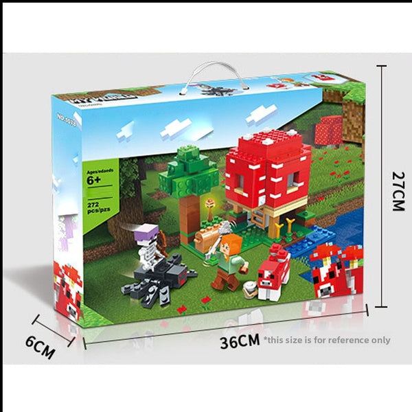 Compatible with Lego, Minecraft series building blocks Iron Puppet Fortress 21250 villages, assembled, educational toys