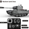 Building block assembly, adult, educational, over ten years old, children, toy tank, three-dimensional high-difficulty 3d metal, model warship