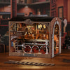 Magic time, hand-assembled model, library DIY hut, standing toys, ornaments, small house building block gifts - Toy Collection