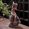 New purple sand mermaid backflow incense burner, home accessories supply sandalwood aromatherapy burner original - Toy Collection