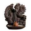 Purple sand smoke large backflow incense burner, creative dragon and phoenix Chengxiang backflow ornamental agarwood burner home ornament - Toy Collection
