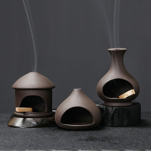 Peru palo santo holder sage burning tray holder ceramic aromatherapy stove crafts - Toy Collection